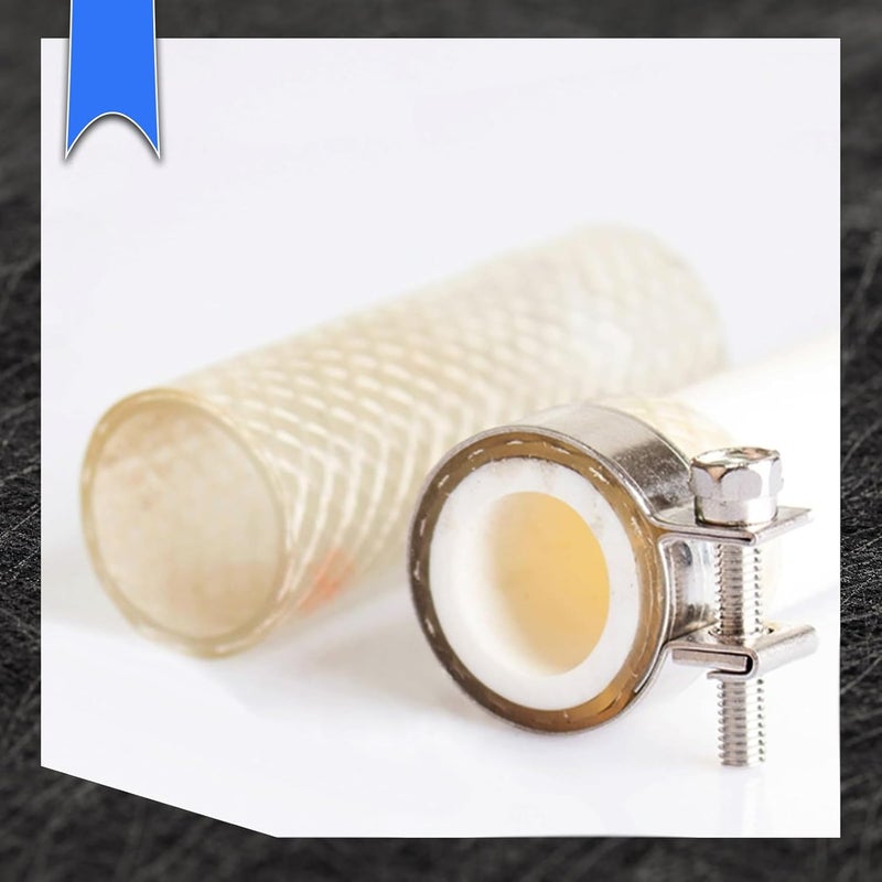 LEONTOOL 10pcs Stainless Steel Mini Fuel Line Pipe Hose Clamp Clip 13-15mm Fuel Injection Line Style Hose Clamp Adjustable Pipe Hose Clip Tube Clamps For Diesel Petrol Pipe (1/2" - 9/16"Dia) - Image 5